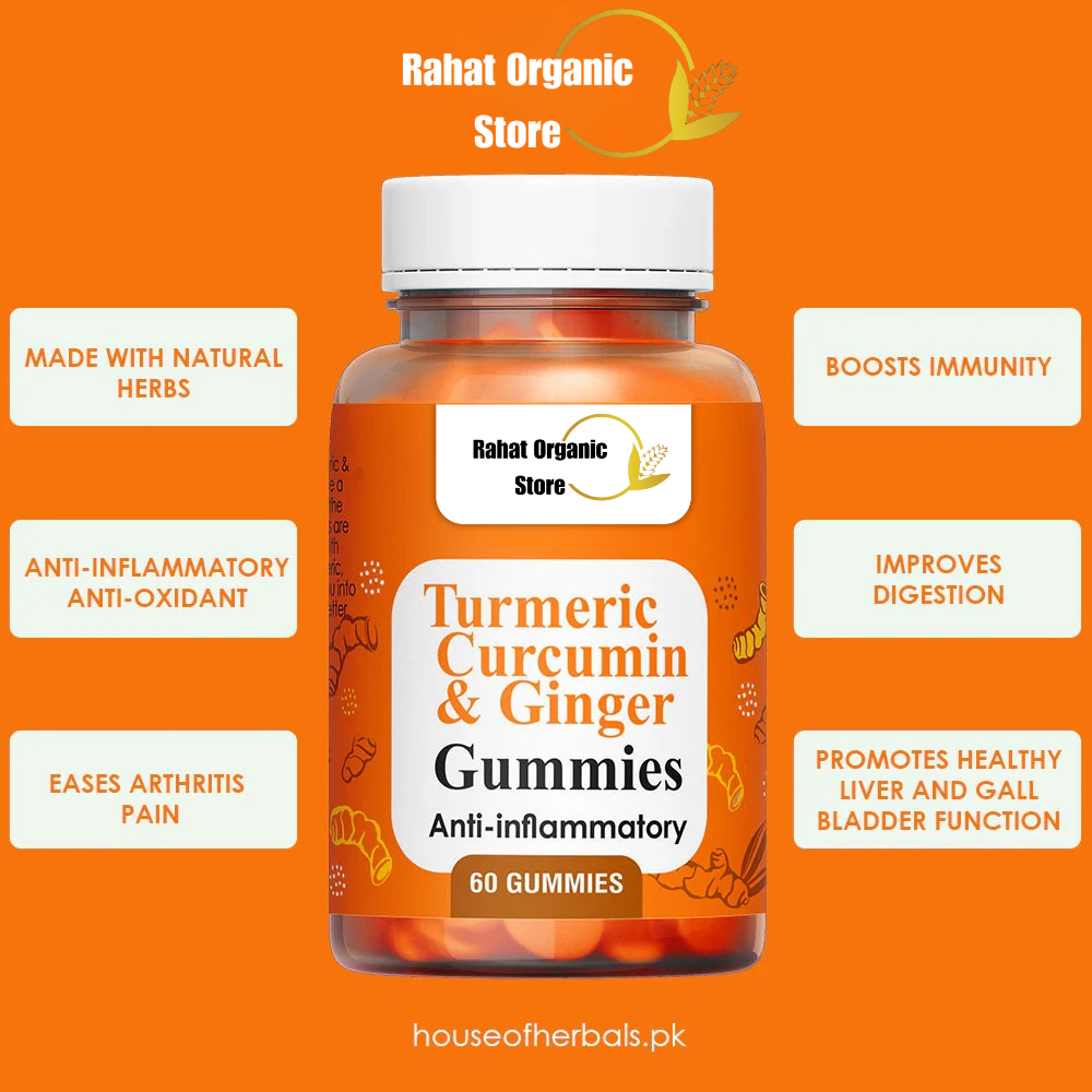Turmeric Curcumin & Ginger Herbal Gummies