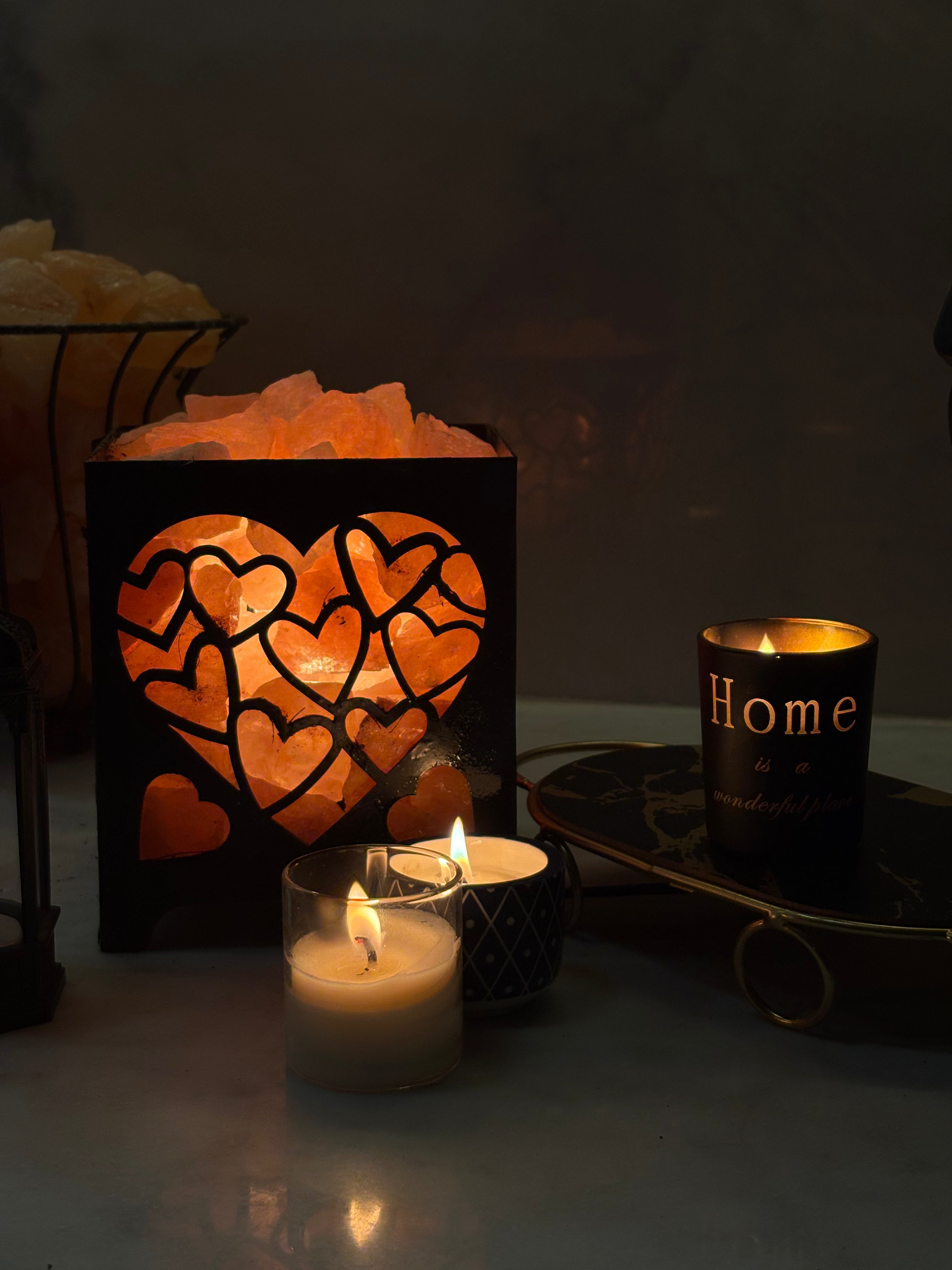 HIMALIYAN SALT LAMPS heart frame Main image