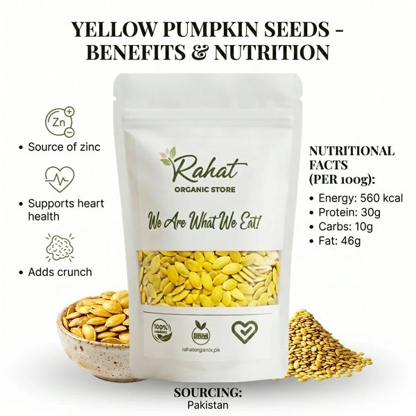 YELLOW PUMPKIN SEEDS (WITH SHELL)