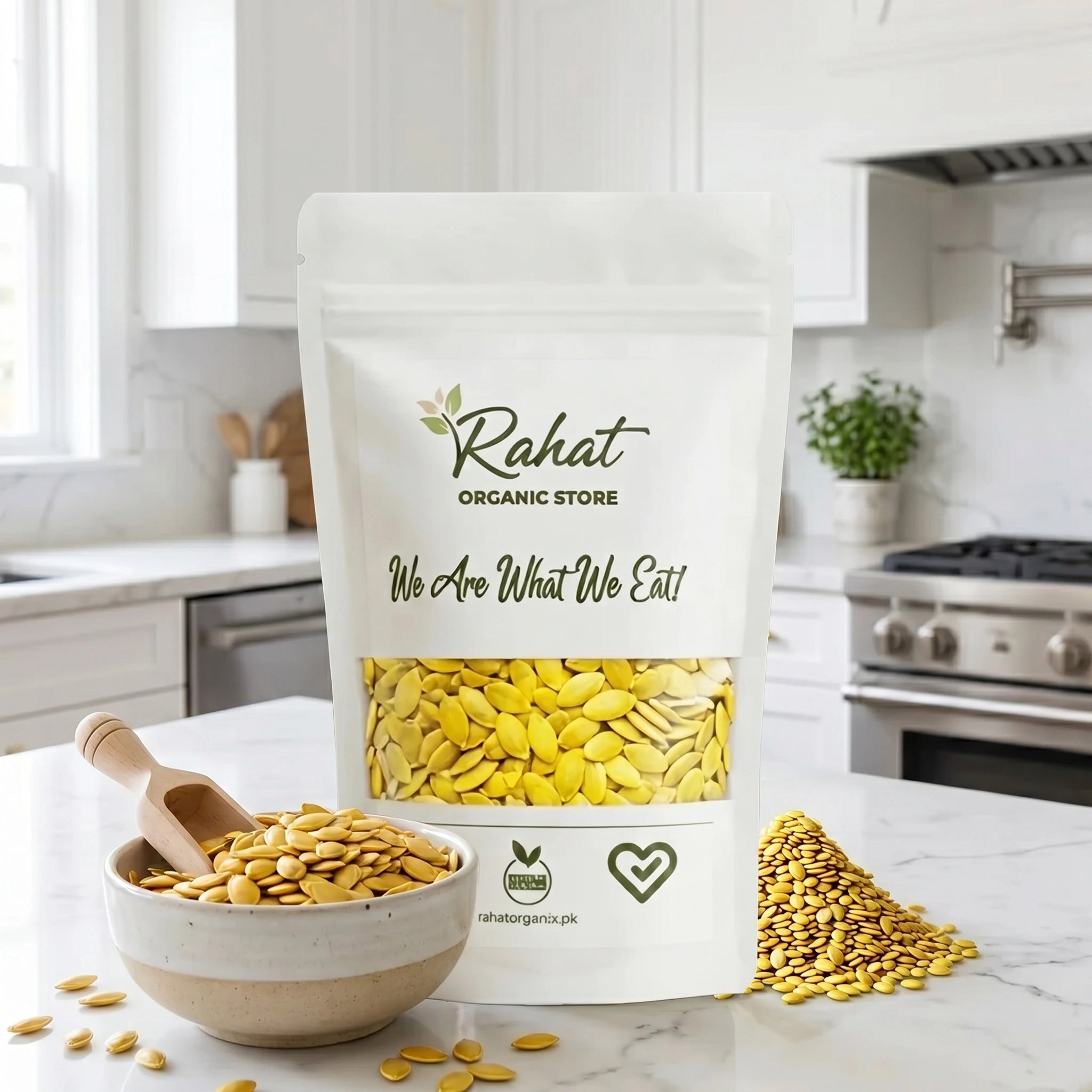 YELLOW PUMPKIN SEEDS (WITH SHELL)
