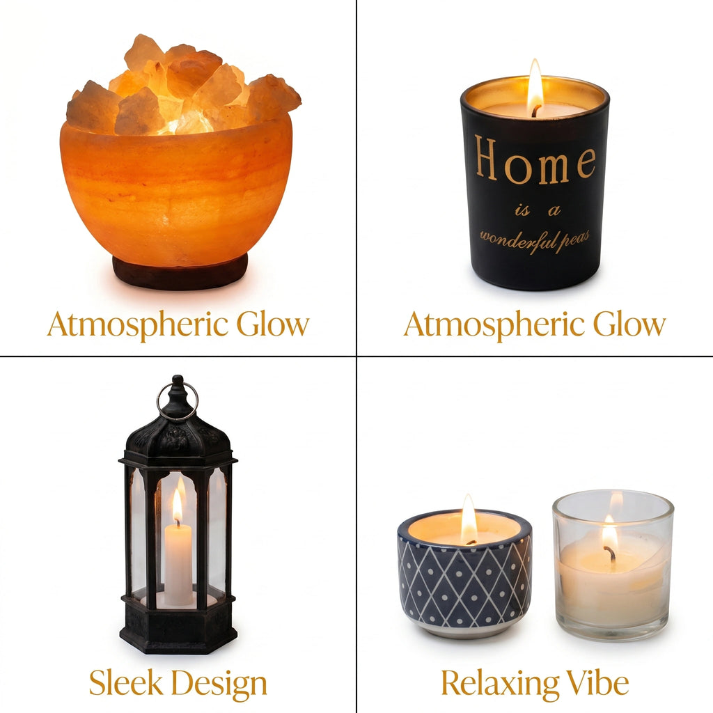 Himalayan Pink Salt lamp with stars frame
