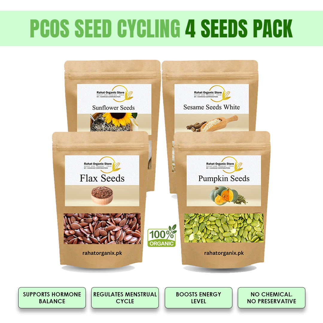 PCOS Seed Cycling Bundle - Pack of 4 Organic Seeds